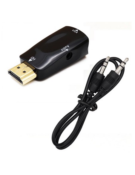 Adaptador HDMI a VGA con Audio