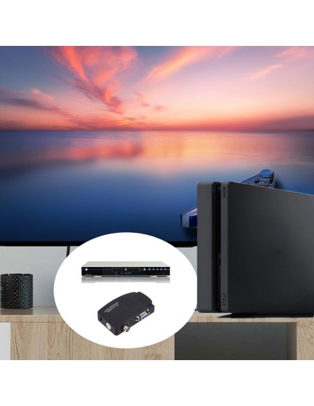 Convertidor de vídeo VGA BNC SVIDEO a VGA